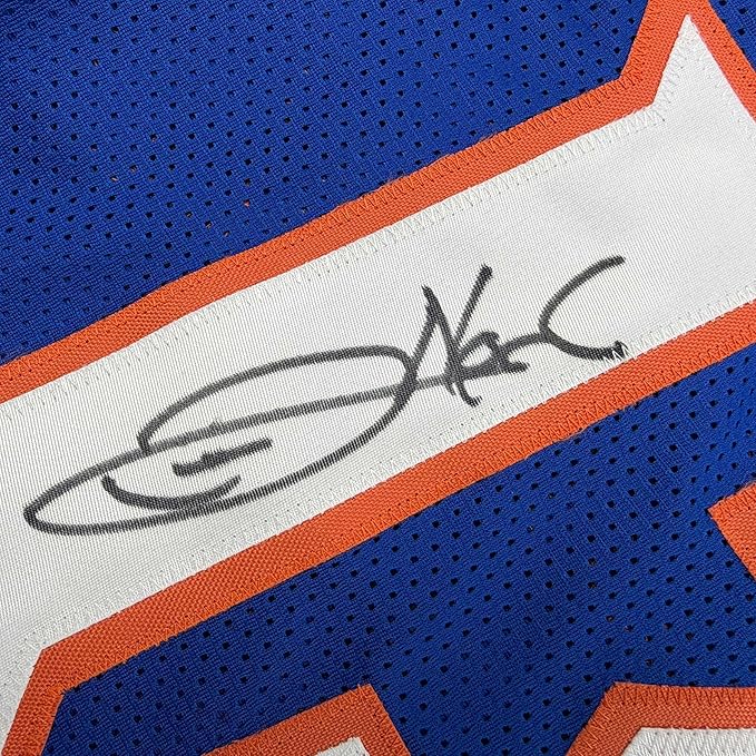Framed Autographed/Signed Joakim Noah 35x39 Florida Blue College Basketball Jersey Beckett BAS COA