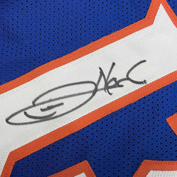 Framed Autographed/Signed Joakim Noah 35x39 Florida Blue College Basketball Jersey Beckett BAS COA