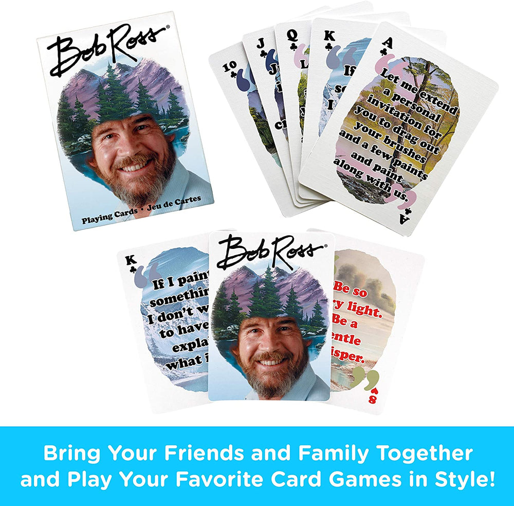 Aquarius Playing Cards: Bob Ross Quotes 2 (ONLINE ORDER ONLY)