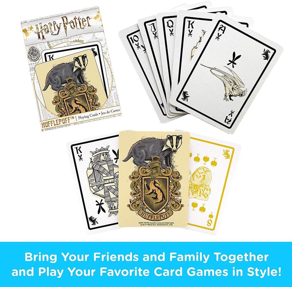 Aquarius Playing Cards: Harry Potter - Hufflepuff (ONLINE ORDER ONLY)