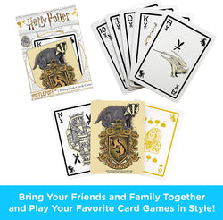 Aquarius Playing Cards: Harry Potter - Hufflepuff (ONLINE ORDER ONLY)