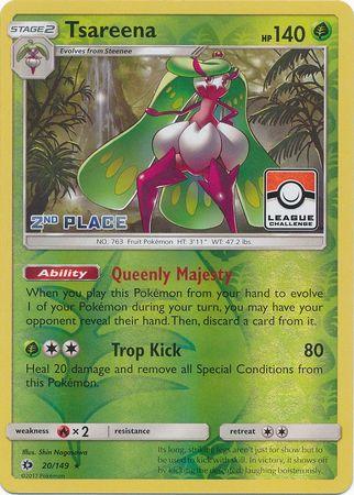Tsareena (20/149) (League 2nd Place) [Sun & Moon: Base Set] (Online Only)