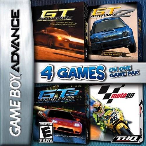 4 Games on One Game Pak: GT Advance / GT Advance 2 / GT Advance 3 / Moto GP (Gameboy Advance) (Online Only)