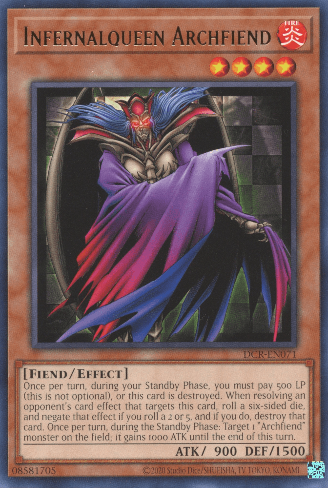 Infernalqueen Archfiend [DCR-EN071] Rare (ONLINE ORDER ONLY)