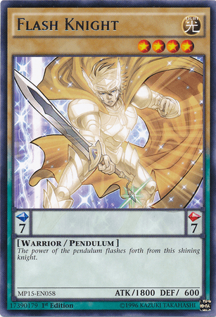 Flash Knight [MP15-EN058] Rare (ONLINE ORDER ONLY)