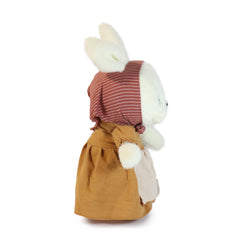 11-inch White Merry Rabbit with Brown Dress (ONLINE ORDER ONLY)