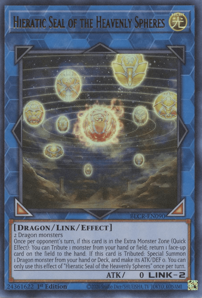 Hieratic Seal of the Heavenly Spheres [BLCR-EN090] Ultra Rare (ONLINE ORDER ONLY)