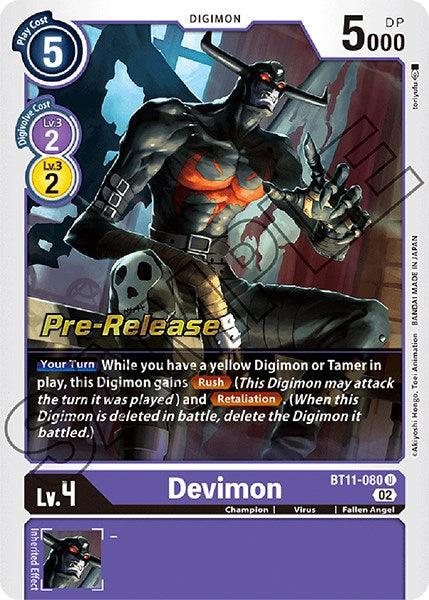 Devimon [BT11-080] [Dimensional Phase Pre-Release Promos] (ONLINE ORDER ONLY)