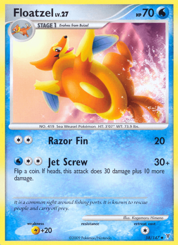 Floatzel (58/147) [Platinum: Supreme Victors] (Online Only)