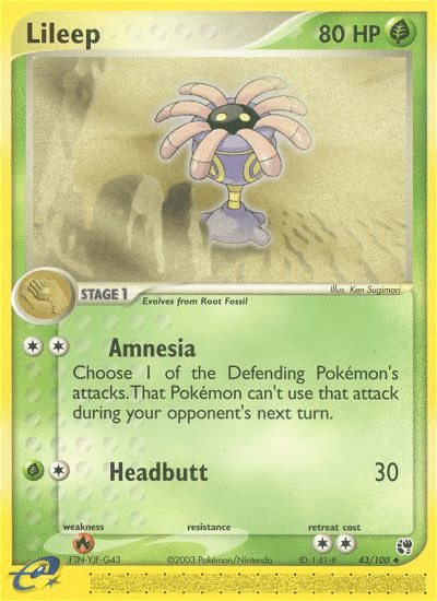 Lileep (43/100) [EX: Sandstorm] (Online Only)