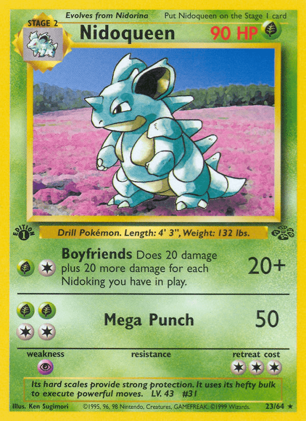 Nidoqueen (23/64) [Jungle 1st Edition] (Online Only)