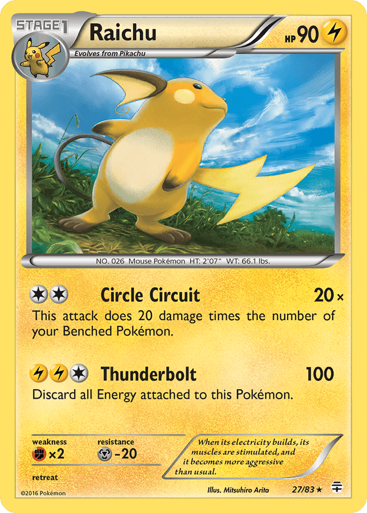 Raichu (27/83) [XY: Generations] (Online Only)