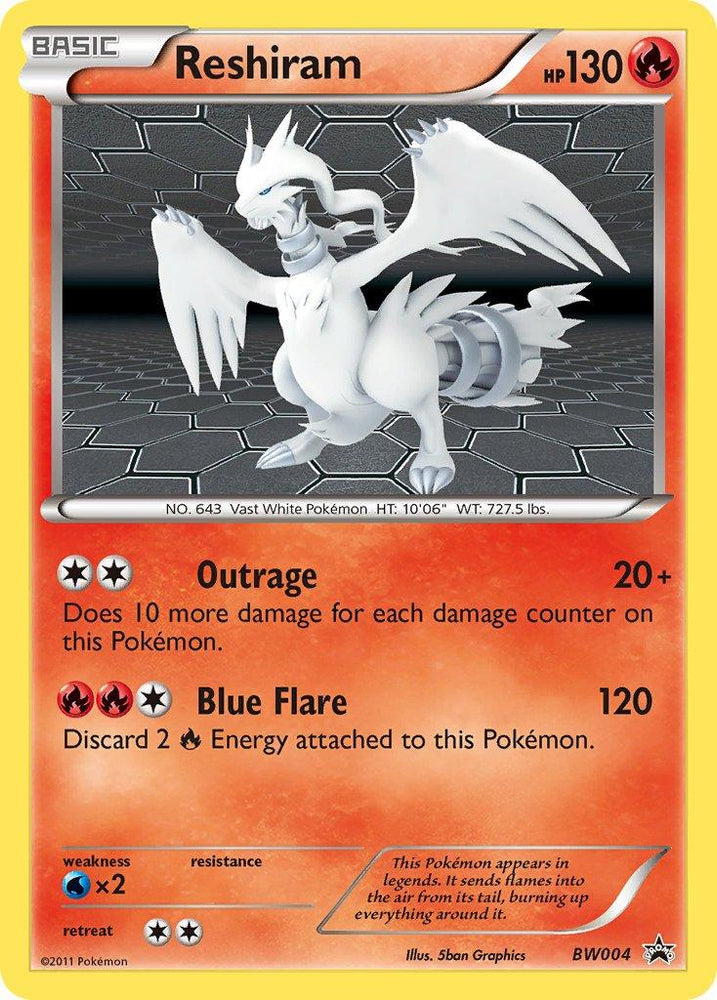 Reshiram (BW004) [Black & White: Black Star Promos] (Online Only)