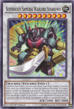 Superheavy Samurai Warlord Susanowo [SP15-EN034] Common (ONLINE ORDER ONLY)