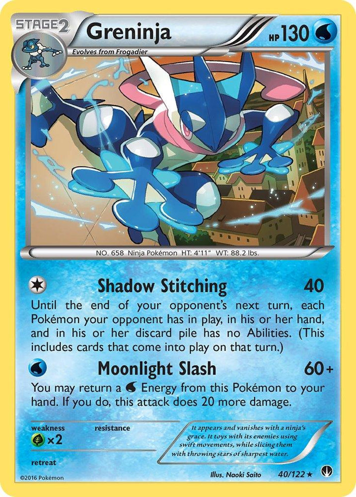 Greninja (40/122) (Theme Deck Exclusive) [XY: BREAKpoint] (Online Only)