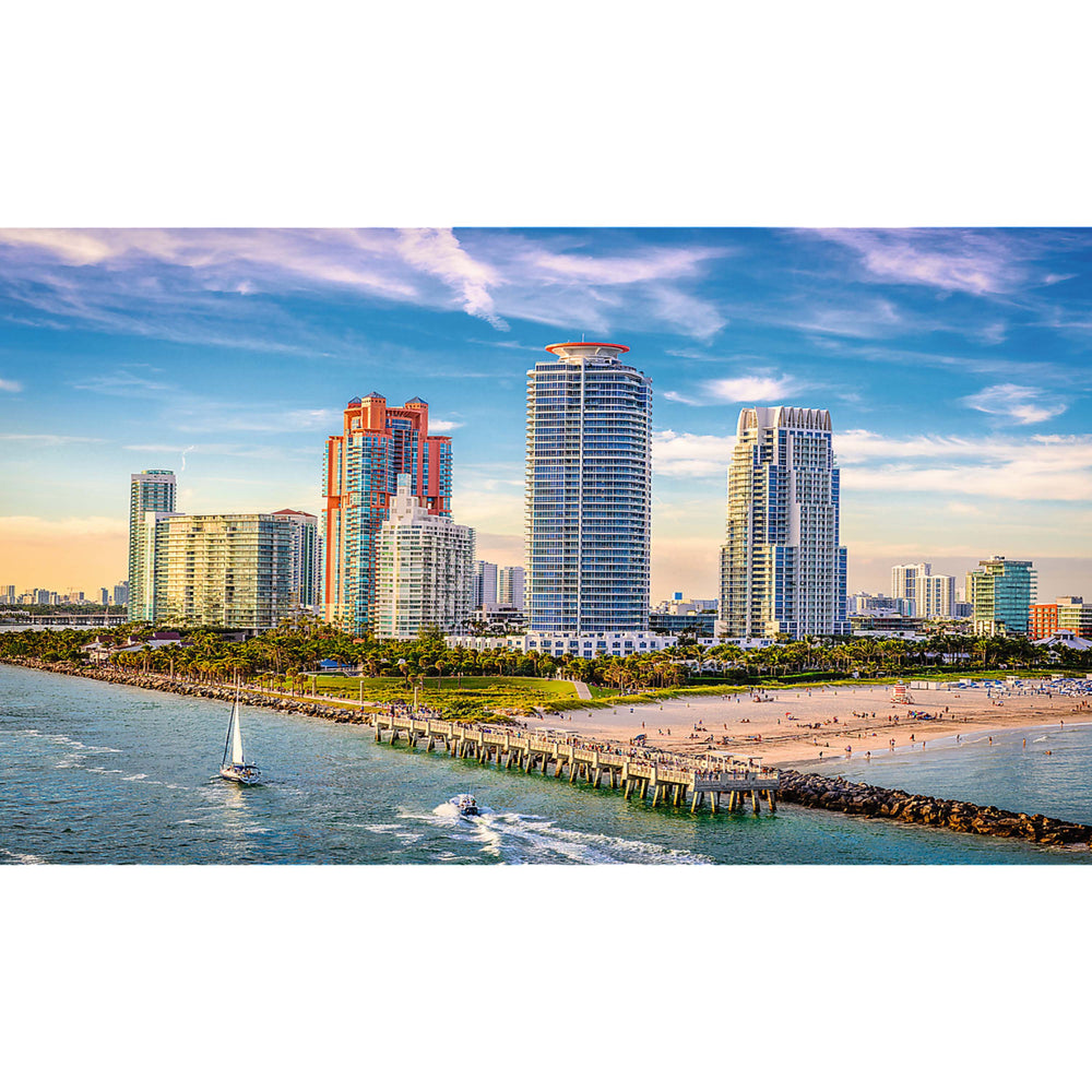 Trefl Red 500 Piece Jigsaw Puzzle - Miami, South Beach (ONLINE ORDER ONLY)