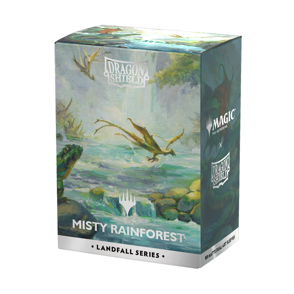 Dragon Shield: Standard 100ct Sleeves - Landfall Series - Misty Rainforest (Dual Matte)