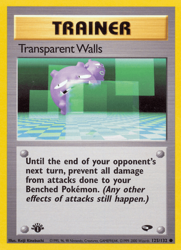 Transparent Walls (125/132) [Gym Challenge 1st Edition] (Online Only)