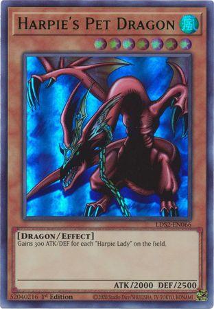 Harpie's Pet Dragon (Green) [LDS2-EN066] Ultra Rare (ONLINE ORDER ONLY)