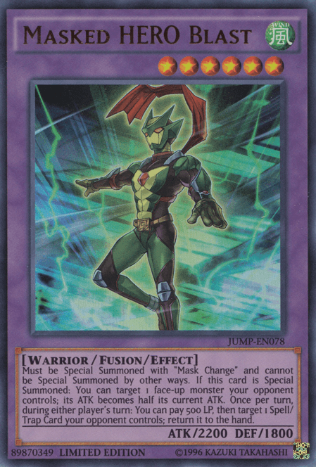 Masked HERO Blast [JUMP-EN078] Ultra Rare (ONLINE ORDER ONLY)
