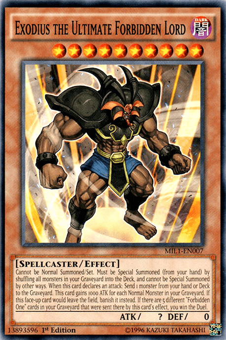 Exodius the Ultimate Forbidden Lord [MIL1-EN007] Common (ONLINE ORDER ONLY)