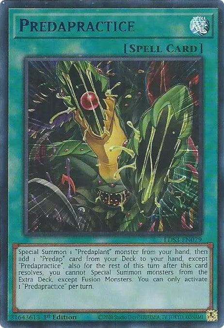 Predapractice (Blue) [LDS3-EN079] Ultra Rare (ONLINE ORDER ONLY)