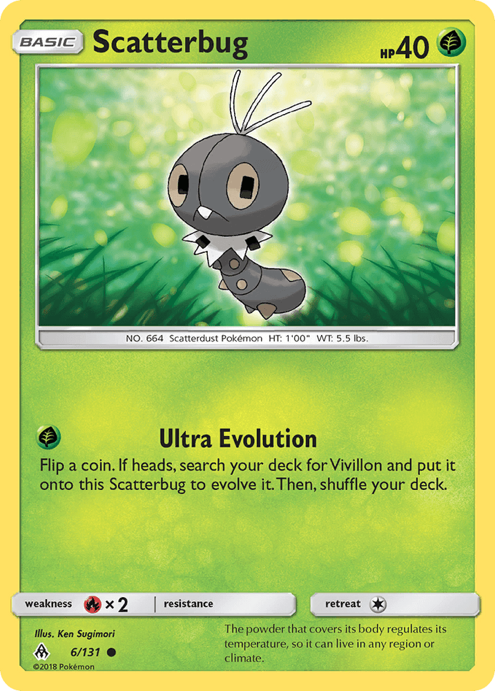 Scatterbug (6/131) [Sun & Moon: Forbidden Light] (Online Only)