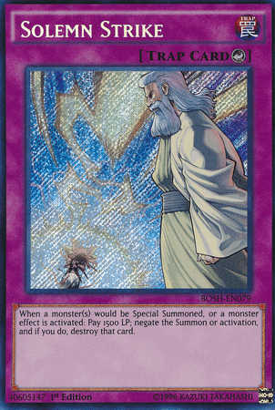 Solemn Strike [BOSH-EN079] Secret Rare (ONLINE ORDER ONLY)