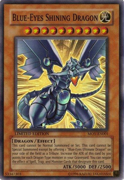 Blue-Eyes Shining Dragon [MOV-EN001] Super Rare (ONLINE ORDER ONLY)