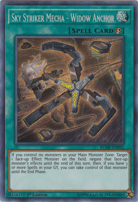 Sky Striker Mecha - Widow Anchor [BLHR-EN092] Secret Rare (ONLINE ORDER ONLY)