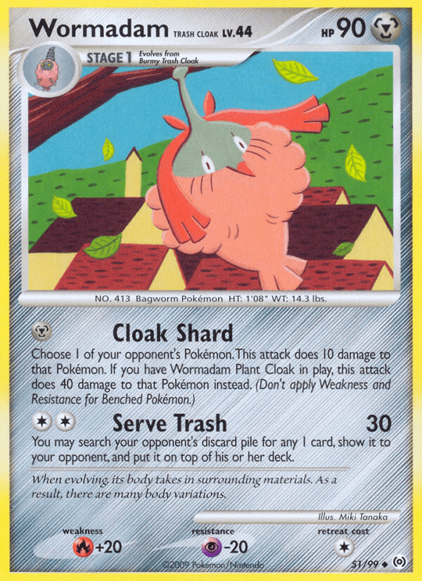Wormadam Trash Cloak (51/99) [Platinum: Arceus] (Online Only)