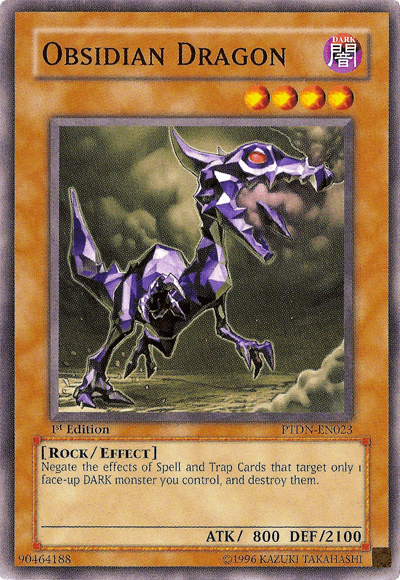 Obsidian Dragon [PTDN-EN023] Common (ONLINE ORDER ONLY)