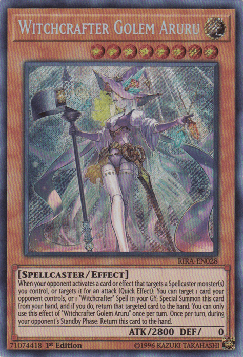 Witchcrafter Golem Aruru [RIRA-EN028] Secret Rare (ONLINE ORDER ONLY)