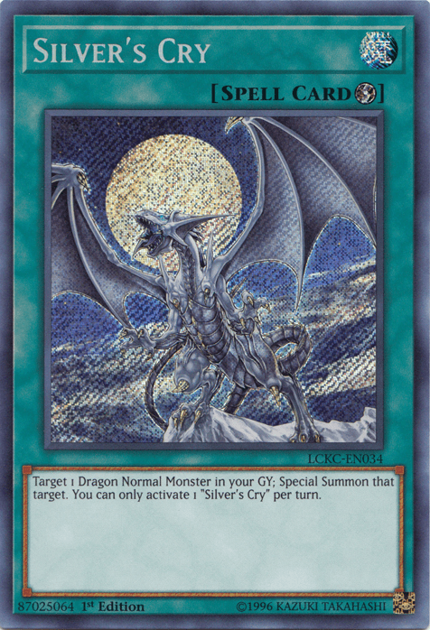 Silver's Cry [LCKC-EN034] Secret Rare (ONLINE ORDER ONLY)