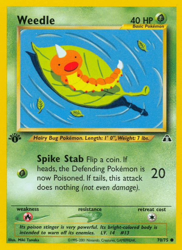 Weedle (70/75) [Neo Discovery 1st Edition] (Online Only)