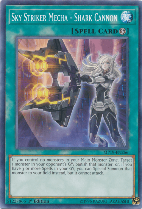Sky Striker Mecha - Shark Cannon [MP19-EN266] Common (ONLINE ORDER ONLY)