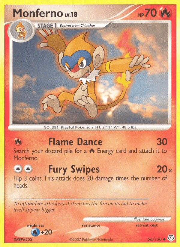 Monferno (56/130) [Diamond & Pearl: Base Set] (Online Only)