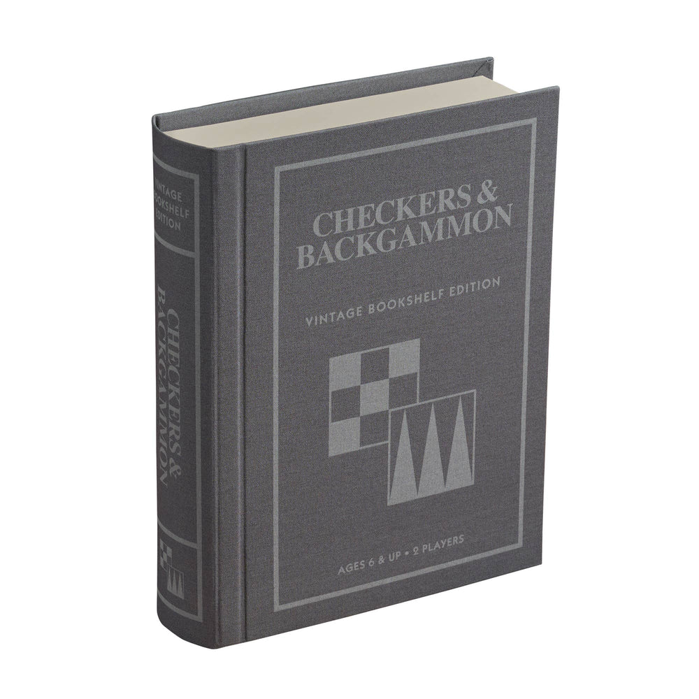 Checkers & Backgammon - Vintage Bookshelf Edition (ONLINE ORDER ONLY)