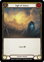 Sigil of Solace (Yellow) [U-WTR174] (Welcome to Rathe Unlimited)  Unlimited Rainbow Foil - Anime Imports LLC
