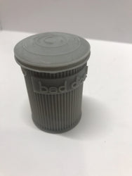 Trash Can Dice Jail: 3d Printed Grey Trash Can for Bad Dice D&D Dice Accessory (Online Only)