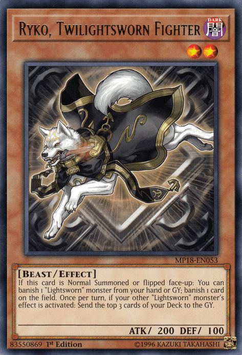 Ryko, Twilightsworn Fighter [MP18-EN053] Rare (ONLINE ORDER ONLY)