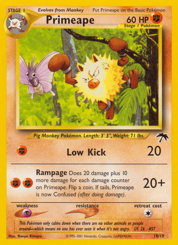 Primeape (18/18) [Southern Islands] (Online Only)