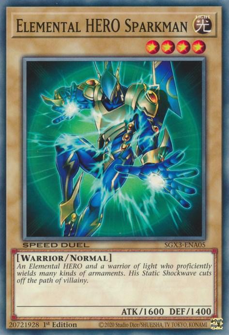 Elemental HERO Sparkman [SGX3-ENA05] Common (ONLINE ORDER ONLY)