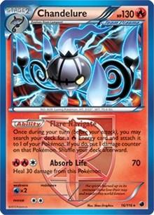 Chandelure (16/116) (Theme Deck Exclusive) [Black & White: Plasma Freeze] (Online Only)