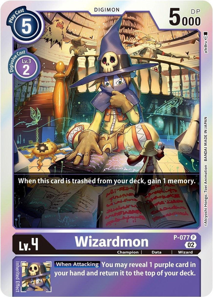 Wizardmon [P-077] (Alternate Art) [Starter Deck: Beelzemon Advanced Deck Set] (ONLINE ORDER ONLY)