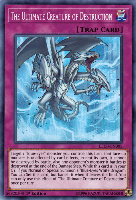 The Ultimate Creature of Destruction [LED3-EN005] Super Rare (ONLINE ORDER ONLY)