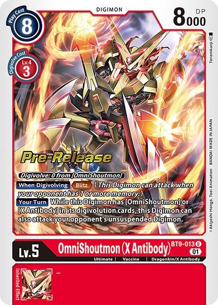 OmniShoutmon (X Antibody) [BT9-013] [X Record Pre-Release Promos] (ONLINE ORDER ONLY)