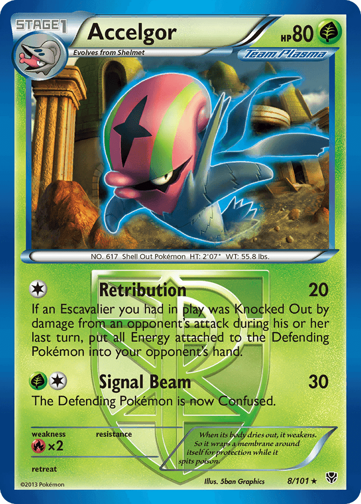 Accelgor (8/101) [Black & White: Plasma Blast] (Online Only)