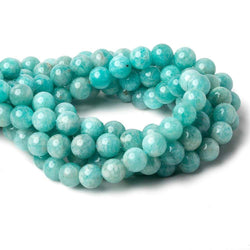 9.5mm Amazonite Plain Rounds 16 inch 43 beads A (ONLINE ORDER ONLY)