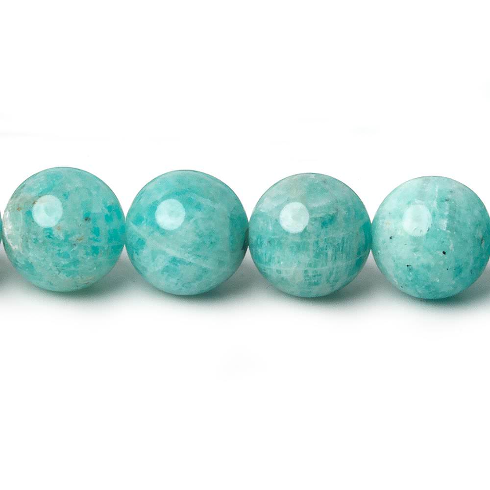 9.5mm Amazonite Plain Rounds 16 inch 43 beads A (ONLINE ORDER ONLY)